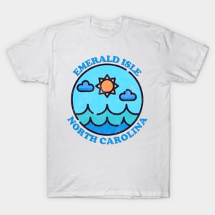 Emerald Isle, NC Summertime Vacationing Ocean Skyline T-Shirt